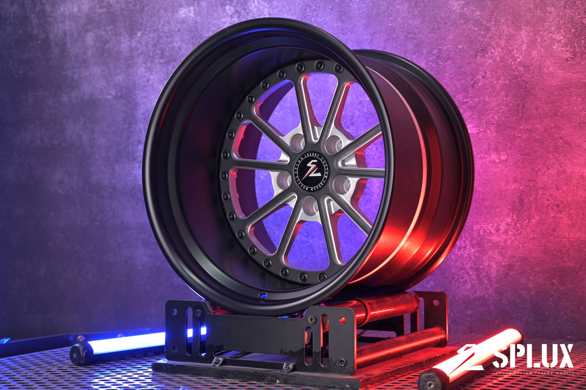 1978 Holden Torana LX hatch wheels with SD-20 satin black front angle view