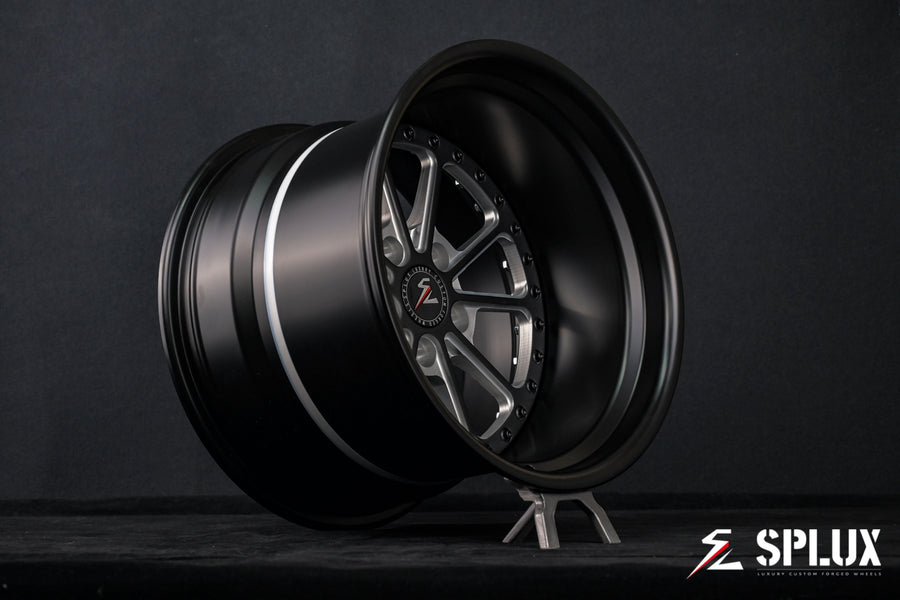 1978 Holden Torana LX hatch wheels rear view with 17x12 rear wheels deep dish setup