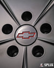monte carlo ss wheels center cap detail with custom Chevy emblem