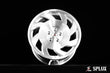 SA-10 forged wheel with brushed aluminum finish and directional pattern on a C4
