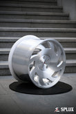 SA-10 wheel with brushed aluminum finish and center cap on a C4 Corvette