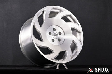 1995 Corvette C4 ZR-1 with custom wheels featuring SA-10 forged 1-piece wheels in brushed aluminum