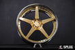 SD-06 forged 2-piece wheel with a deep-dish lip and five split spokes