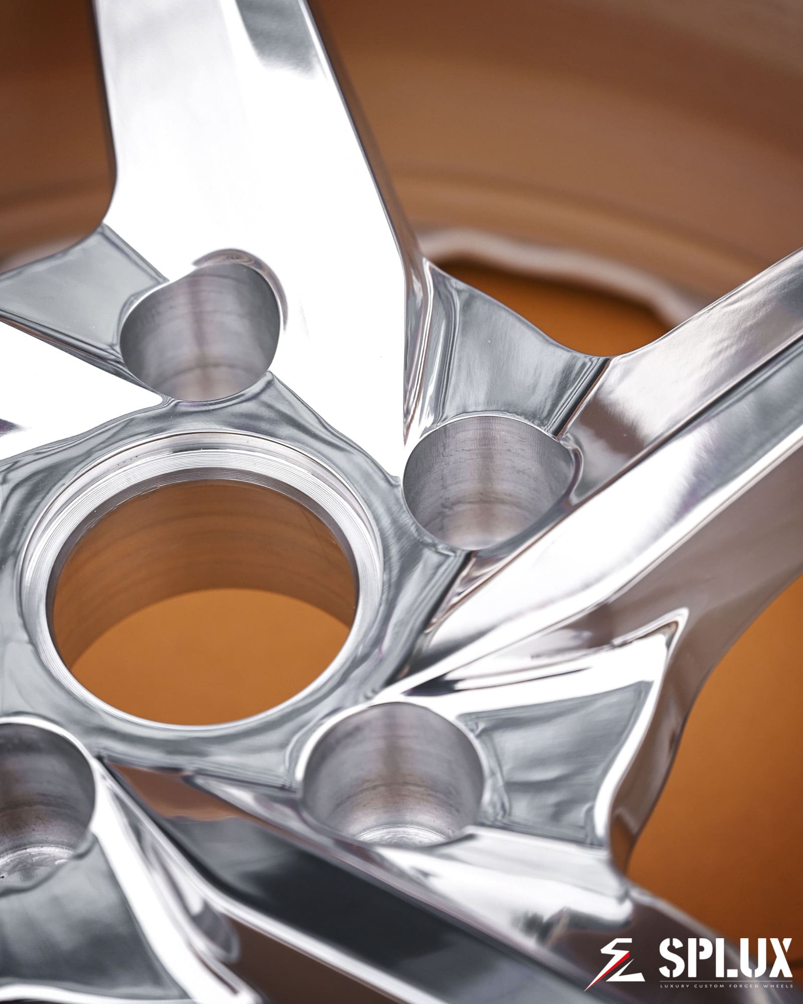 SC-09M forged wheels spoke edge machining precision close-up detail shot