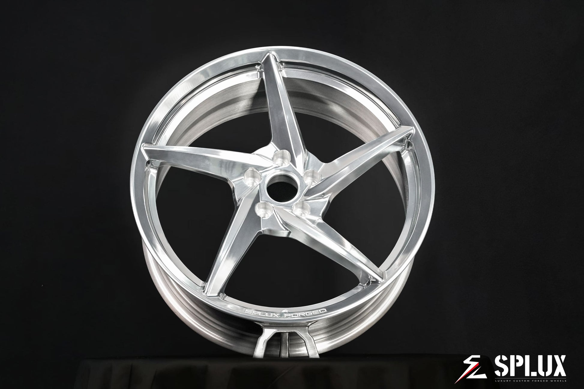 SC-09M forged wheels full vehicle side profile showing 20-inch Dodge Challenger R/T fitment