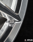 SC-09M forged wheels close-up diamond polished aluminum surface reflection detail