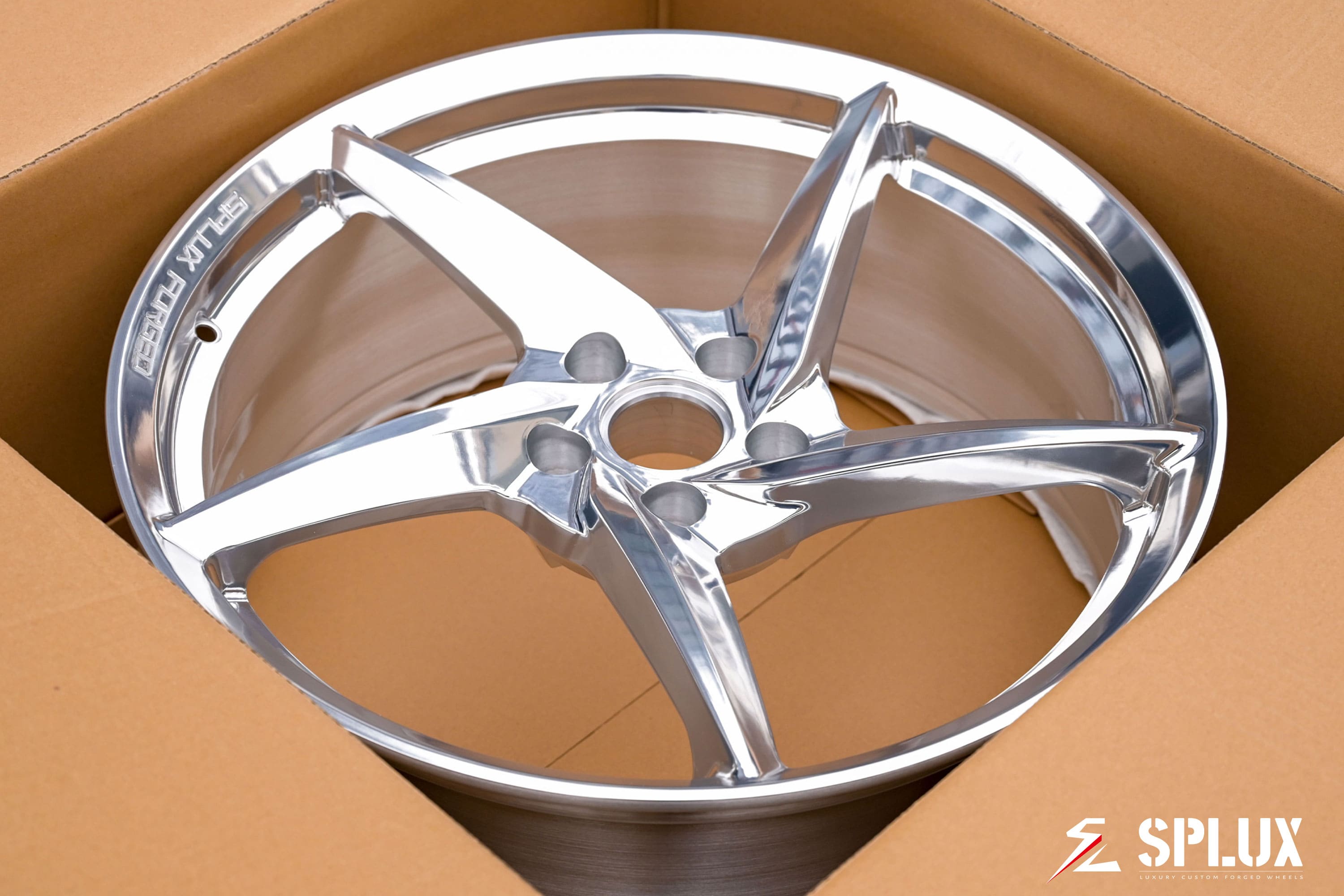 SC-09M forged wheels brake clearance and caliper spacing fitment precision view