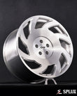 SA-10 forged wheel on the front of a Camaro SS with brushed spokes and visible lug holes
