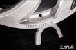 Close-up of the SA-10 forged wheel showing brushed surface and directional spoke pattern