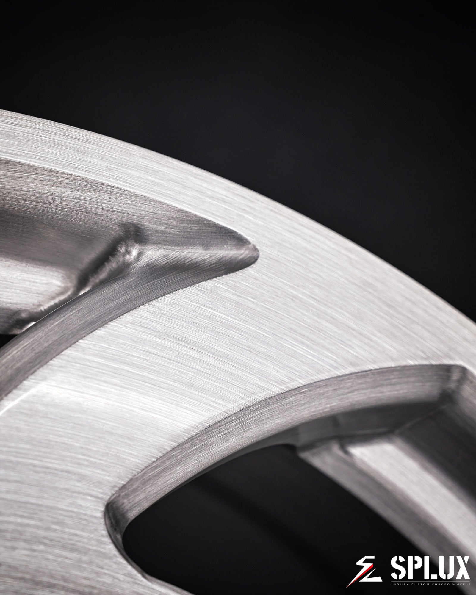 Brushed SA-10 forged wheel on a Camaro SS with five lug holes and directional design