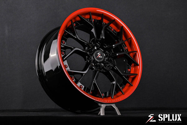 2011 wrx aftermarket wheels SA-06 front three-quarter view on Subaru WRX sedan