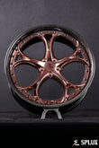 SD-03 spoke face in polished light rose gold finish
