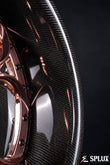 SD-03 wheel spoke profile in polished light rose gold