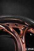SD-03 forged 2-piece wheel with polished light rose gold spokes