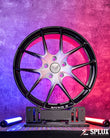 SL-04 forged wheels wide stance rear composition on Corvette C7 Z51