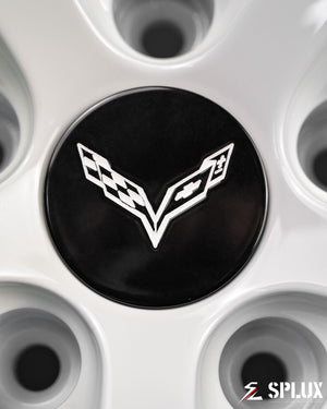SL-04 forged wheels rear axle detail emphasizing gloss red inner barrel contrast