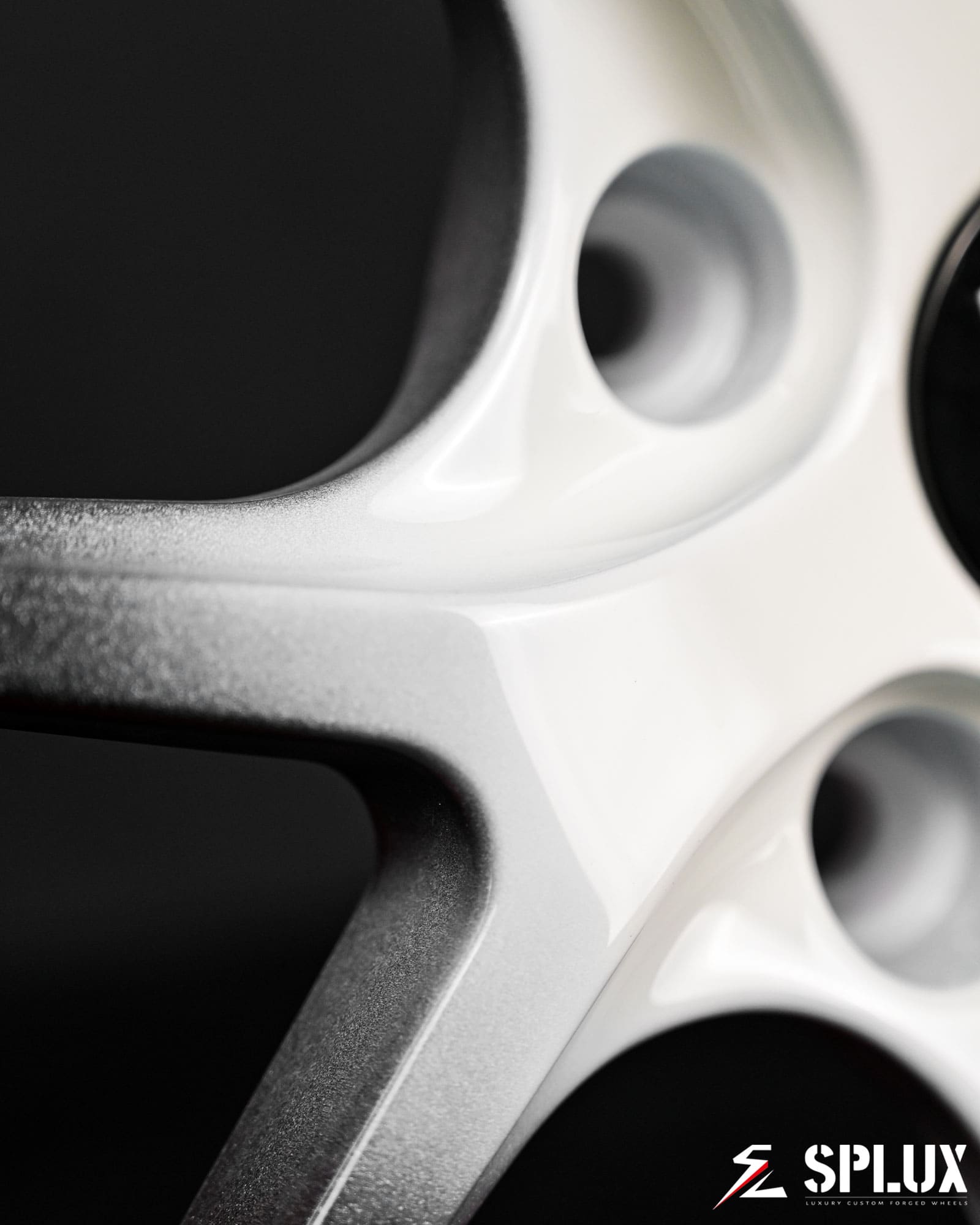 SL-04 forged wheels custom C7 emblem center cap macro texture inspection