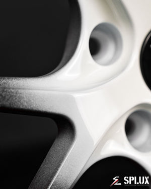 SL-04 forged wheels custom C7 emblem center cap macro texture inspection