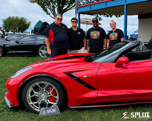 Rear view of C7 with SC-18M wheels and chrome finish