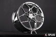 SC-18M forged wheels in chrome on the Corvette C7 Stingray, showcasing the monoblock construction