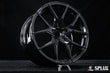 Piano black finish on the SC-04M forged wheel with five split spokes