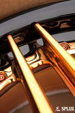 Piano black lip and polished copper spokes on the SA-01 wheel
