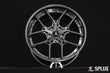 SD-02 forged 2-piece wheel with carbon fiber barrel and dark gunmetal spokes on a C7 Corvette