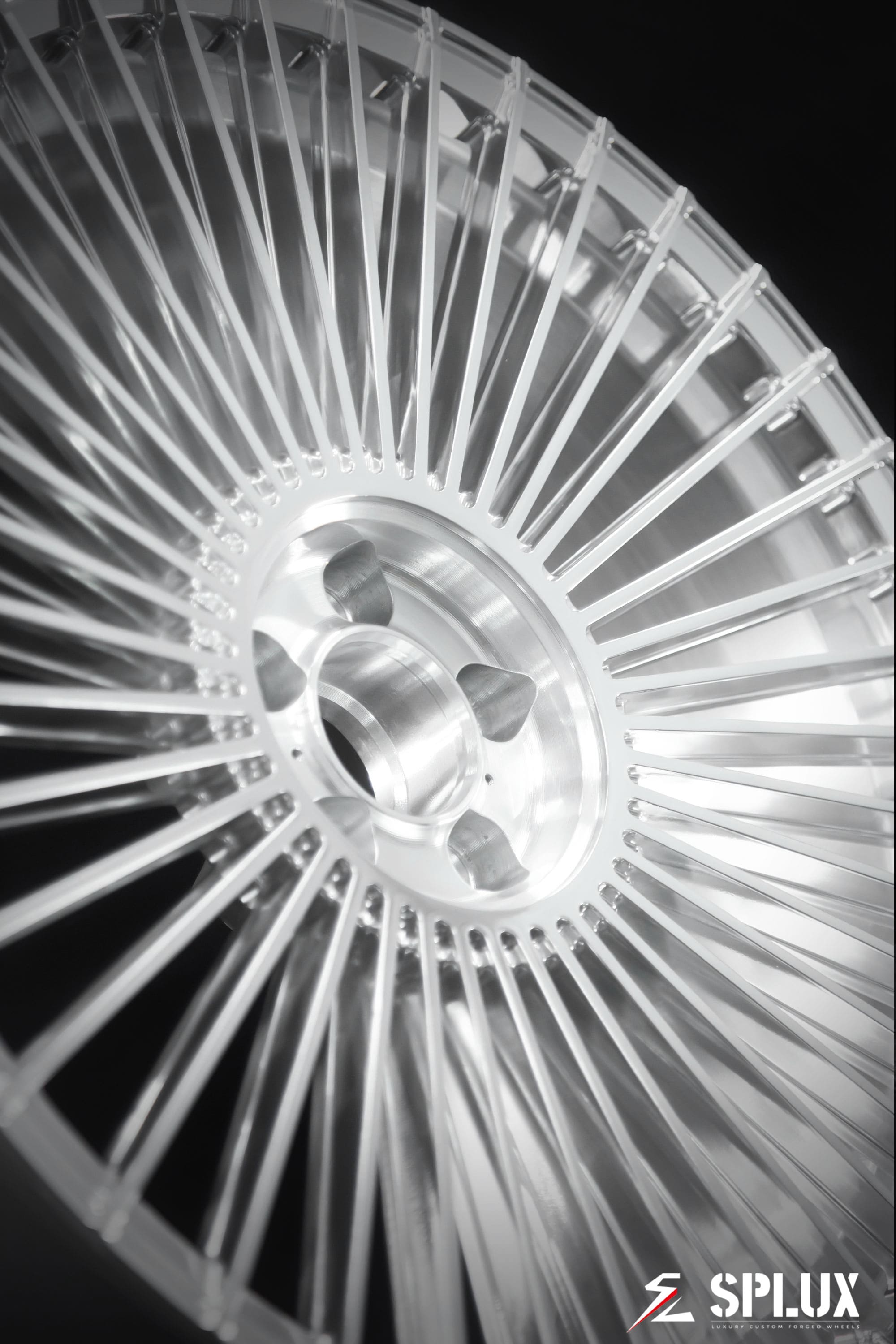 Mercedes-Benz S500 wheels with a full polished aluminum finish and concave monoblock face