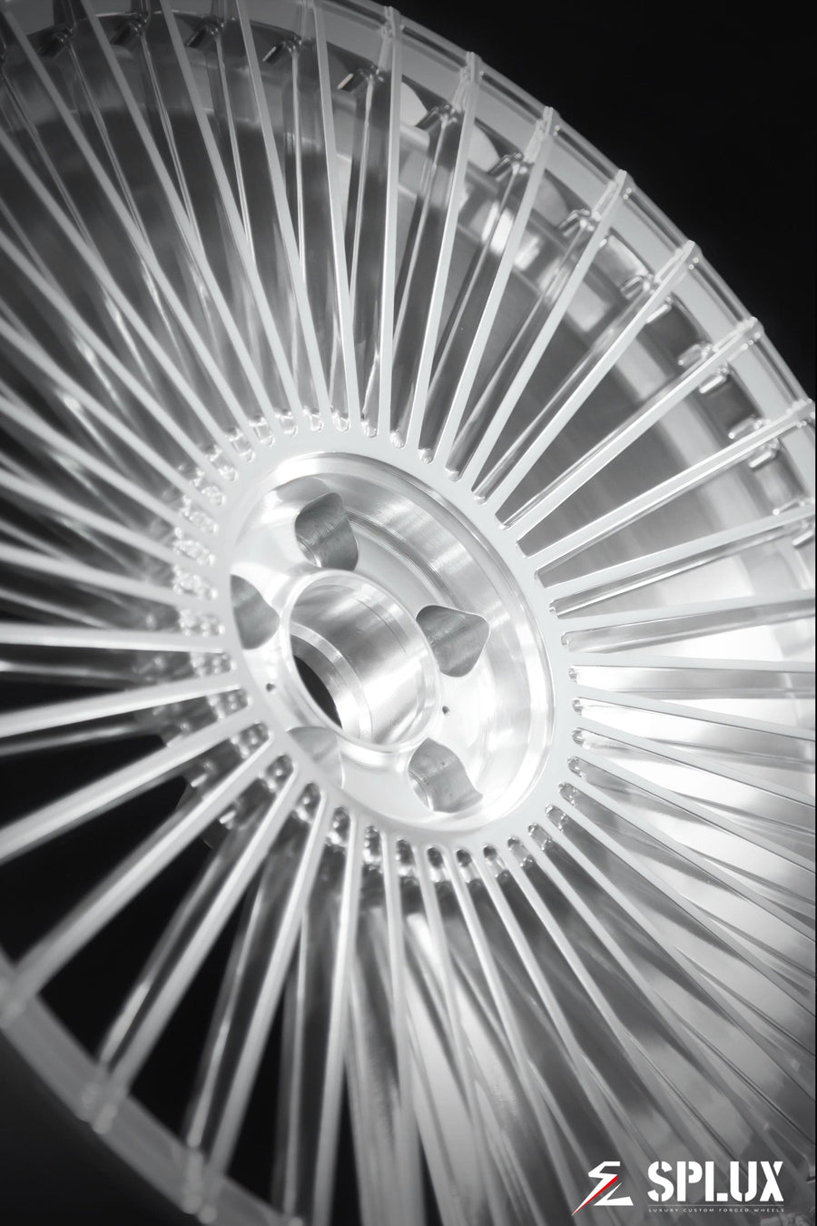 Mercedes-Benz S500 wheels with a full polished aluminum finish and concave monoblock face