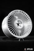 Mercedes S500 rims with polished spokes and a deep concave profile