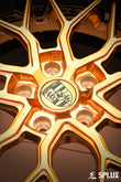 Porsche Cayman wheels and caps with a custom Porsche logo center cap