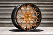 19-inch Porsche Cayman wheels with a staggered front and rear fitment