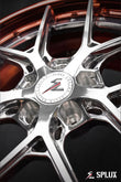 Rear wheel of the BMW X2 with SD-02 in polished rose gold