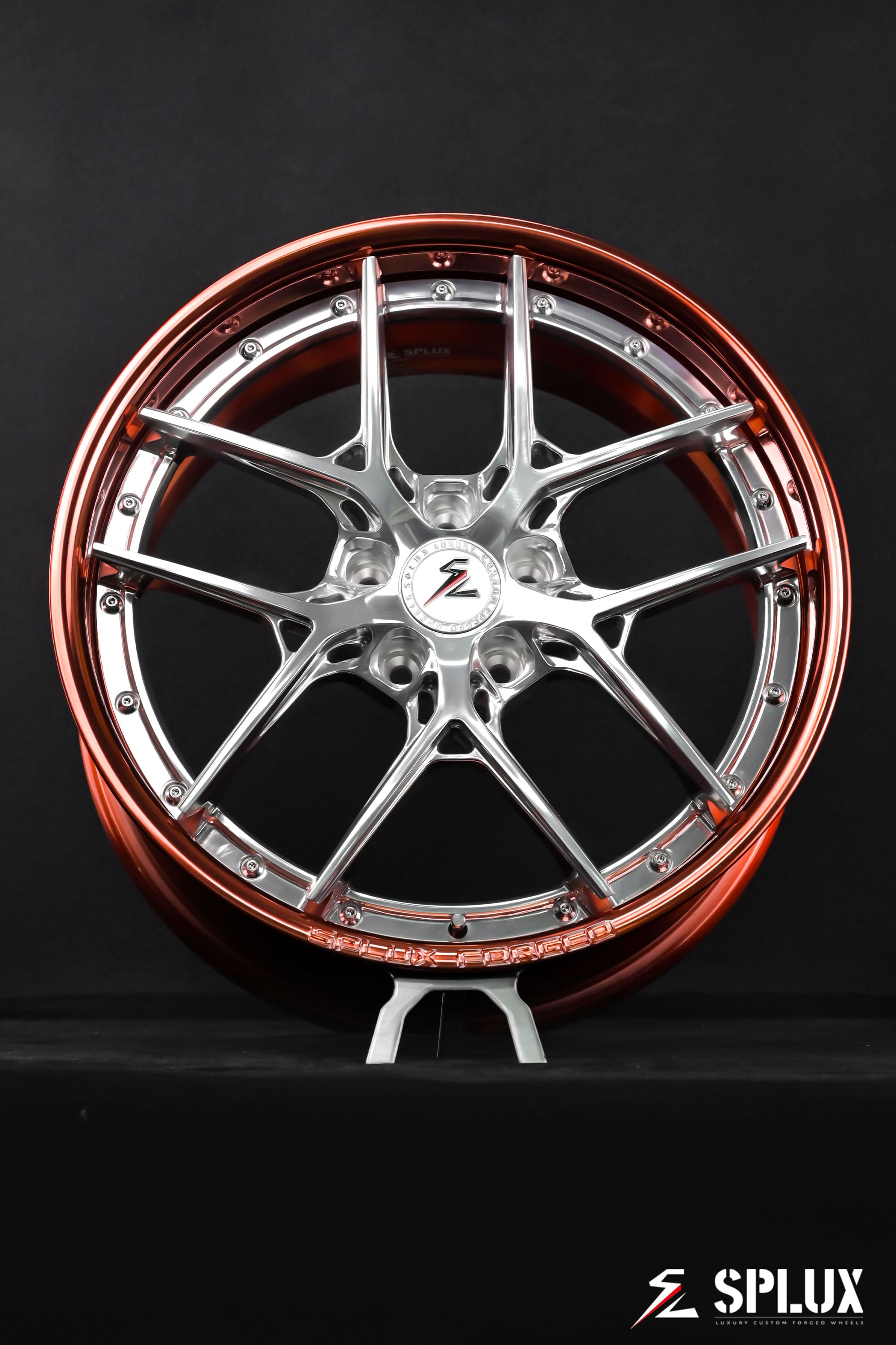 bmw x2 wheels with SD-02 forged 2-piece in polished rose gold on a 2021 BMW X2