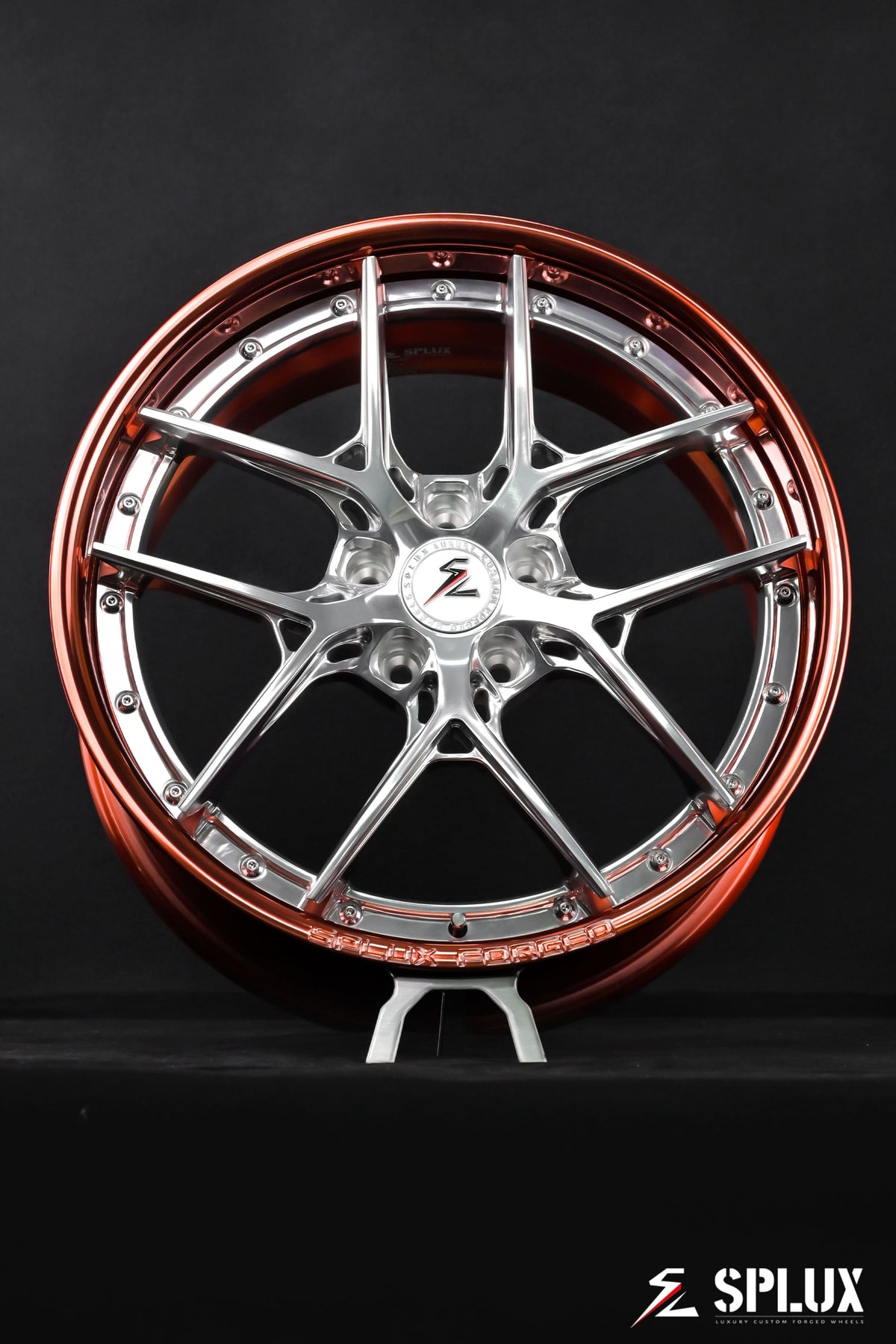 bmw x2 wheels with SD-02 forged 2-piece in polished rose gold on a 2021 BMW X2