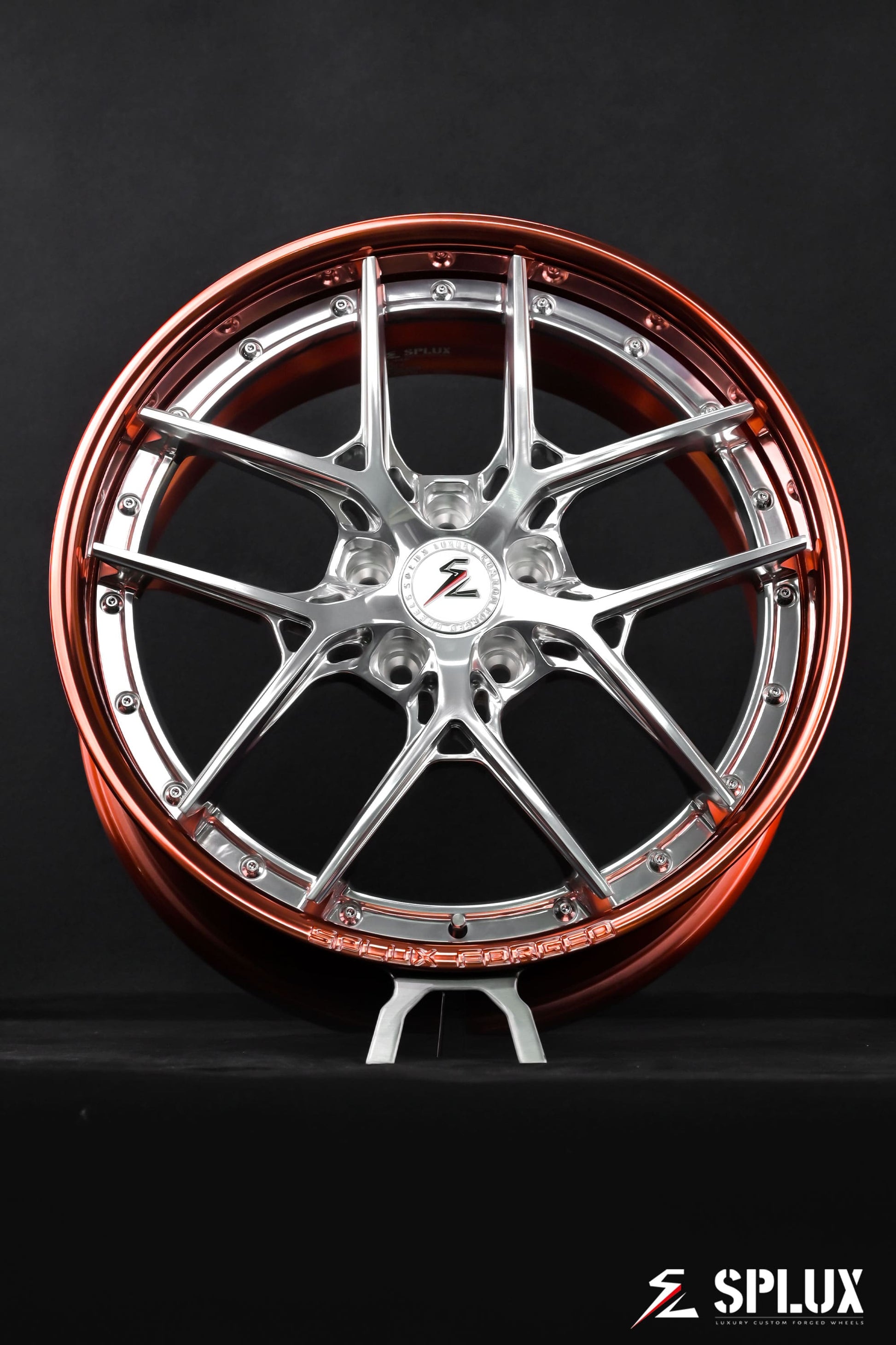 bmw x2 wheels with SD-02 forged 2-piece in polished rose gold on a 2021 BMW X2