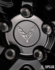 SA-03 directional wheels showing custom engraved wheels face symmetry directly facing the camera