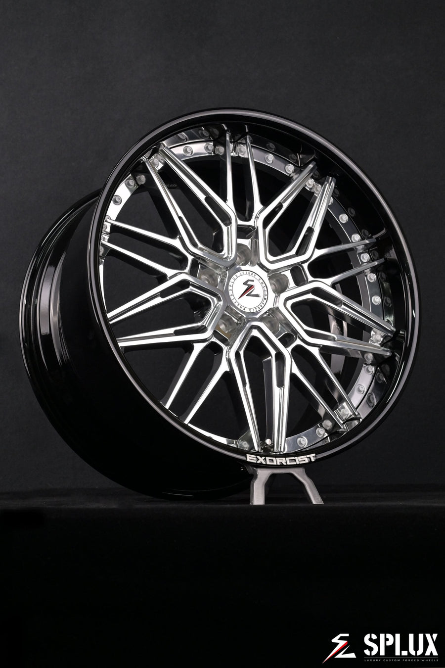 Chevrolet Camaro ZL1 rims shown in the rear 20x11 size