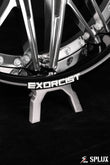 Deep dish SD-01 wheel with polished spokes and EXORCIST branding
