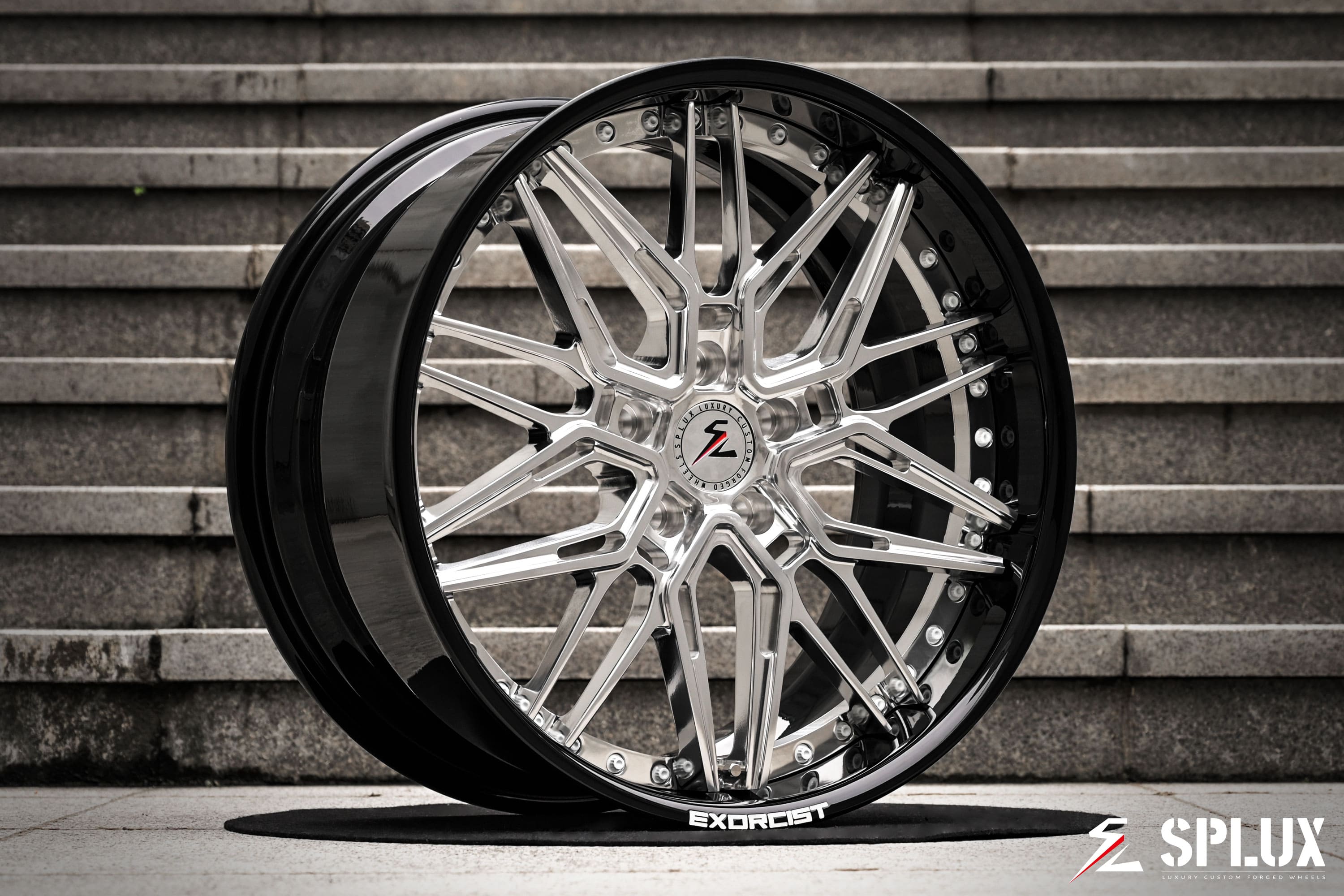 Camaro ZL1 rims with custom EXORCIST engraving