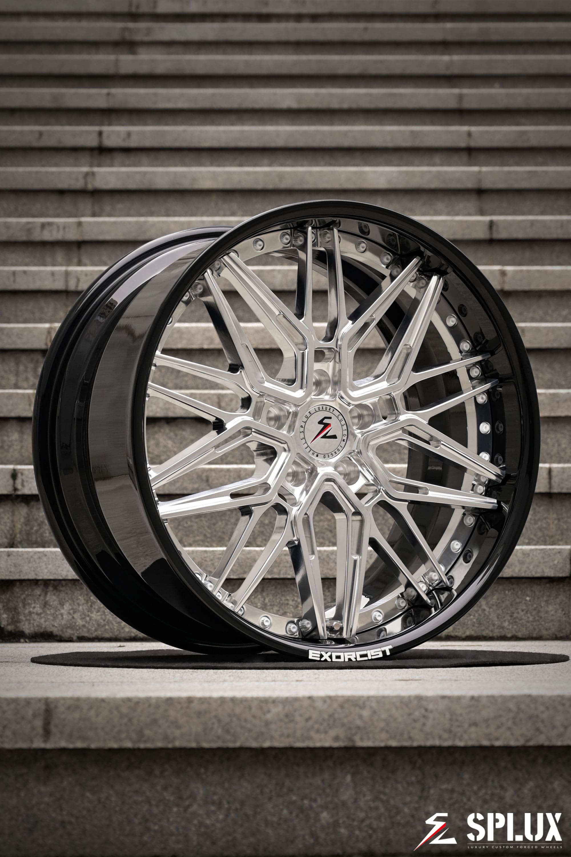Camaro ZL1 20-inch wheels shown in the front 20x10 size