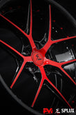 C8 Corvette staggered wheels with a 2-piece forged SD-02 spoke profile