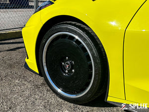 c8 corvette wheels rear angle showing 20x11 SL-C18 setup on 2023 Corvette C8 Z51