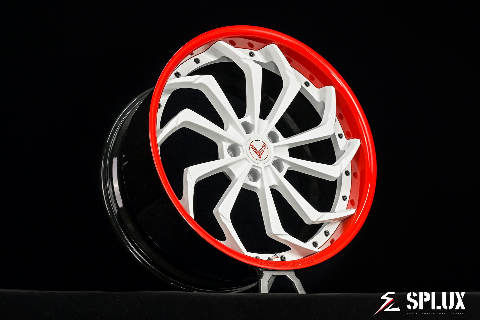 SA-08 C8 Corvette wheels directional spoke geometry macro design emphasis