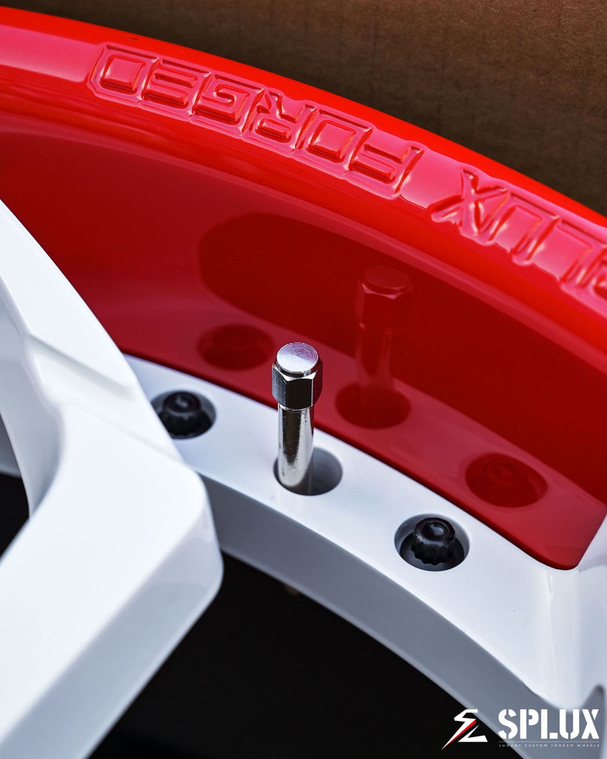 SA-08 C8 Corvette wheels ivory white spoke macro detail forged surface texture