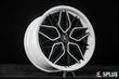 White Corvette rims in a forged 2-piece concave design for the C8