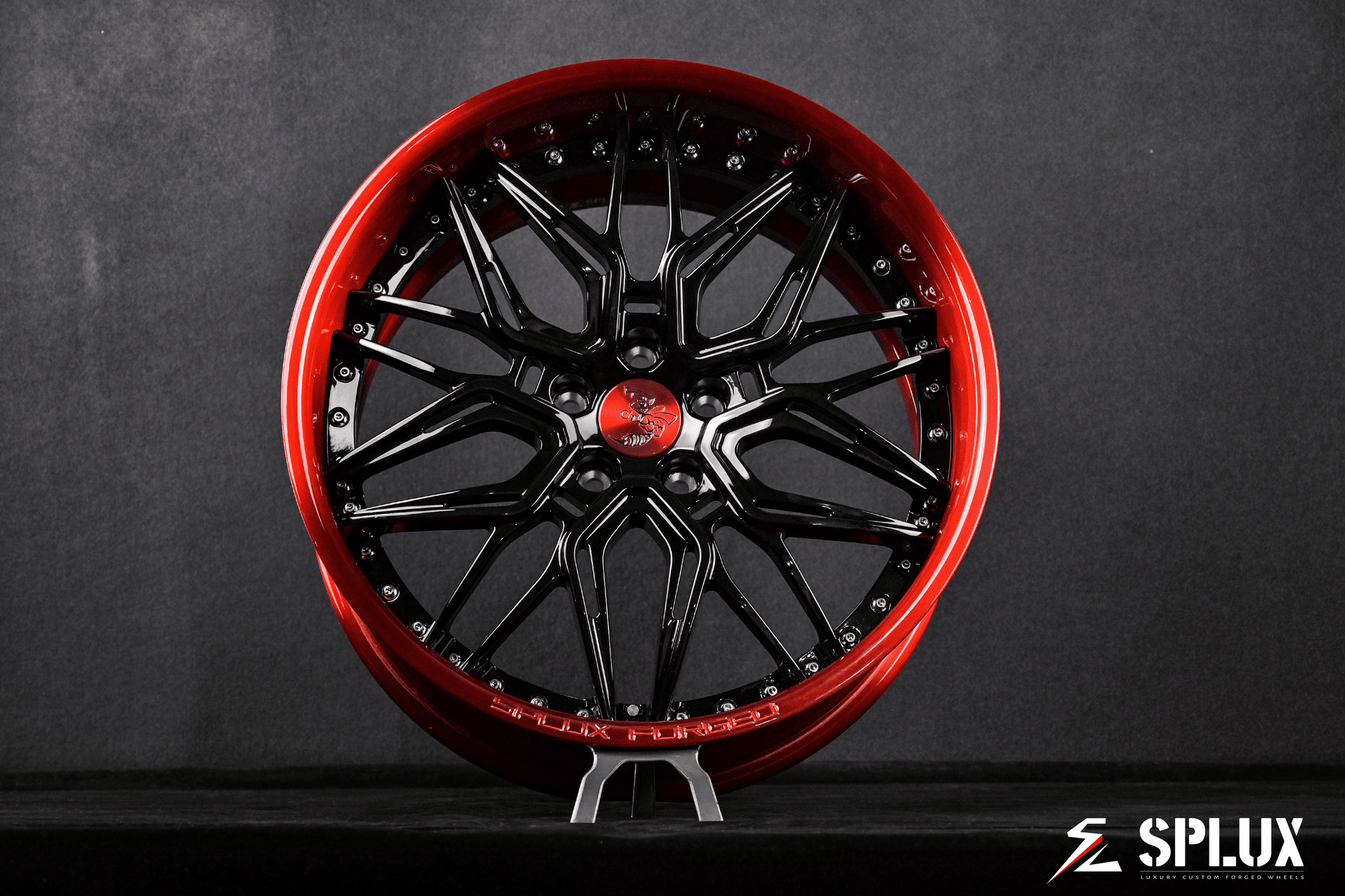 dodge challenger custom wheels rear three-quarter stance on R/T Scatpack