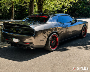 Dodge Challenger R/T Scatpack on SD-01 forged 2-piece wheels with Chrome hardware