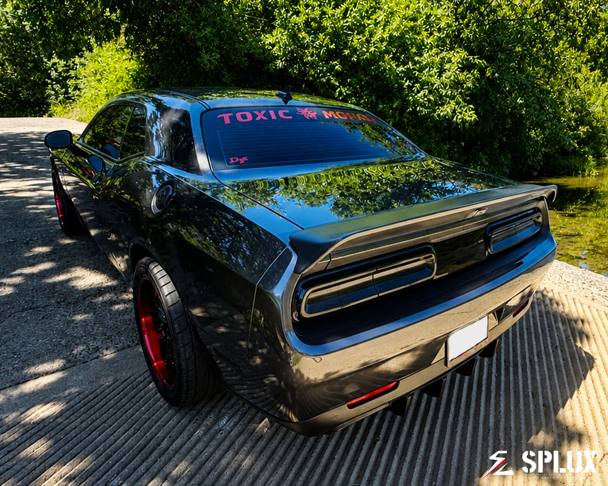 20x10 Dodge Challenger wheels on a 2023 Dodge Challenger R/T Scatpack with SD-01 forged 2-piece wheels