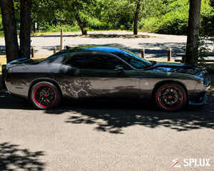 2023 Dodge Challenger SD-01 forged 2-piece wheels with deep-dish multi-spoke design